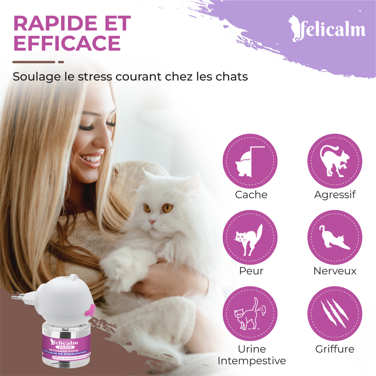 Pack Super Éco 2 Diffuseurs + 6 Recharges de Phéromones- Félicalm