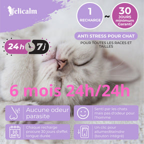Pack Phéromone Chat –1  Spray + 1 Diffuseur et une Recharge Anti-Stress chat  | Felicalm